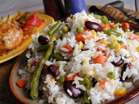 Dušená rýže se zeleninou